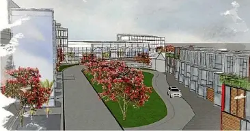  ??  ?? The vision for the redevelopm­ent is to turn the once industrial area into a vibrant, multiuse space.