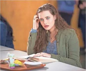  ?? BETH DUBBER, NETFLIX ?? Katherine Langford is Hannah Baker, who already has committed suicide in 13 Reasons Why.