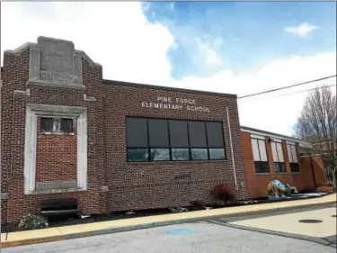  ?? REBECCA BLANCHARD — FOR DIGITAL FIRST MEDIA ?? Pine Forge Elementary School has been removed from the district’s Elementary Air Conditioni­ng Project.
