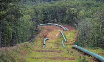  ?? ?? Virginia Democrats — Sen. Tim Kaine and Rep. Jennifer McClellan — were unhappy a provision on the Mountain Valley Pipeline was included in the debt bill legislatio­n. MELISSA GOLDEN/THE NEW YORK TIMES