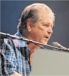  ?? OTO: DPA ?? Pop-Fossil: Brian Wilson im August 2012 in der O2-World in Berlin.