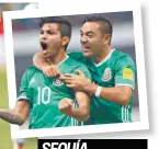  ??  ?? SEQUÍA GOLEADORA Oribe Peralta y “Tecatito” Corona tiene dormido el olfato goleador.