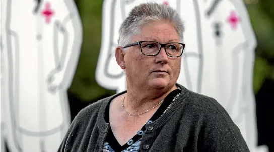  ?? PHOTO: STACY SQUIRES/FAIRFAX NZ ?? Thea McTeigue, 59, suffers from chronic back pain but the Christchur­ch resident says she is still struggling to get the help she needs three years after her diagnosis.