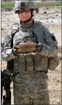  ?? MEDIANEWS GROUP ?? Iraq veteran Jeremy Emerich was in the Army National Guard as an E5Team Leader. He is pictured in 2014.