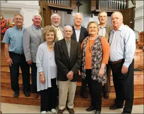  ?? Terrance Armstard/News-Times ?? Kellum honored: Former Boys Club director Cecil Kellum was honored after turning 93 by former members of the club, who attended First Baptist Church of El Dorado with Kellum. Pictured, front, Pat Orr, Kellum and Elizabeth Eggleston. Back row, Ronnie...