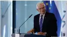  ??  ?? Borrell is due to deliver an updated EU military strategy in the coming months