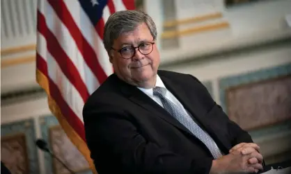  ?? Photograph: Drew Angerer/Getty Images ?? William Barr, US attorney general, has reportedly removed Brad Wiegmann, deputy assistant attorney general.