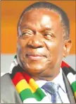  ??  ?? President Mnangagwa