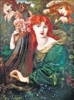  ?? DEAGOSTINI/GETTY IMAGES ?? Another redhaired woman: La Ghirlandat­a by Dante Gabriel Rossetti (18281882)