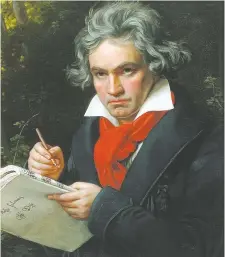  ??  ?? Ludwig van Beethoven transcende­d both the classical and romantic movements, giving him an artistic freedom that others would try to emulate.