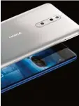  ?? Foto: dpa ?? Unser Bild zeigt das neue Nokia 8. Es soll bald in den Handel kommen.