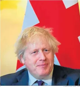 ?? CHRIS RATCLIFFE / EFE ?? Boris Johnson en la residencia del primer ministro británico.