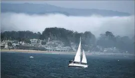  ??  ?? HAS the governor decided that the historical­ly independen­t Coastal Commission and the Coastal Act are no longer good ideas? Above, a sailboat off Santa Cruz.