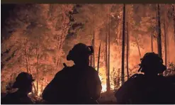  ??  ?? Natural disasters such as Kilauea volcano in Hawaii, top, and the Carr Fire in California have done nothing to hasten emergency preparedne­ss for Americans, experts say.