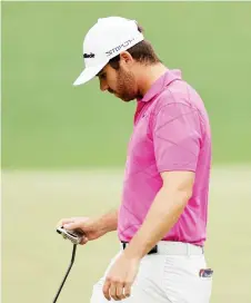  ?? — AFP photo ?? Wolff looks on from the second green during the first round of the Masters at Augusta National Golf Club in Augusta, Georgia.