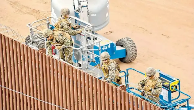  ?? /CÉSAR VALDEZ ?? EU refuerza su frontera con Baja California