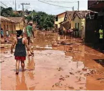  ?? Divulgação/Prefeitura de São Pedro dos Ferros ?? Estragos da chuva dos últimos dias em Águas Férreas (MG)