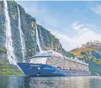  ?? FOTO: TUI CRUISES ?? „Mein Schiff“fährt von April bis Oktober in den Norden.