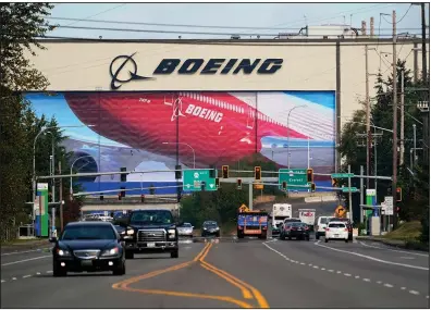  ?? (AP) ?? Traffic passes the Boeing airplane production plant in Everett, Wash., in this file photo. U.S. officials say the European Union’s trade complaint is obsolete because Washington state repealed the tax breaks at the center of the dispute.