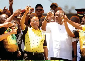  ?? PICTURE AYANDA NDAMANE/ AFRICAN NEWS AGENCY (ANA) ?? YEBO JACOB: Former president Jacob Zuma has given an assurance that his love for the ANC is far from over.
