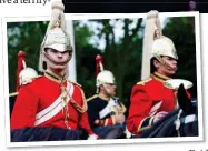  ?? ?? CAREER CHANGE: Richard Jones, above and far left when he was in the Household Cavalry