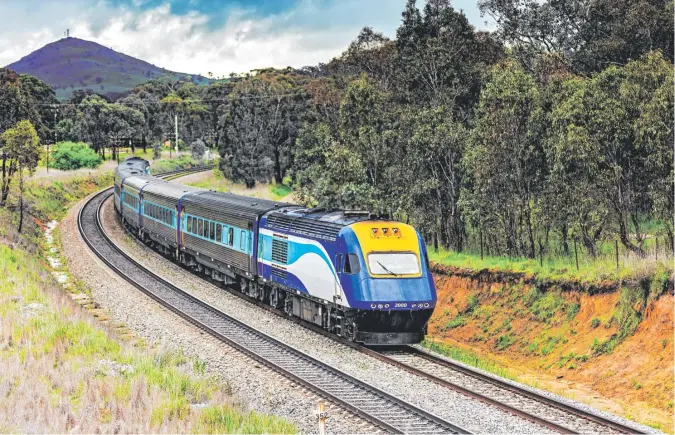  ??  ?? The Countrylin­k XPT fast passenger train operating between Sydney and Melbourne.