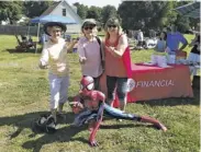  ?? COURTESY PHOTO ?? Four members of the Reynolds Baptist mission team heading soon to Belize are (left to right) April Heddleston, Carolyn Smith, Cindy Sanders, and “Spiderman” Gage Russell, a teenager from Marshall also making the trip.