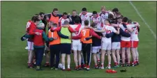  ??  ?? A very happy Tinahely panel after their win over Bray last week.