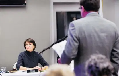  ??  ?? As of last month, Senneville Mayor Jane Guest has been excluded from in-camera caucus meetings.
