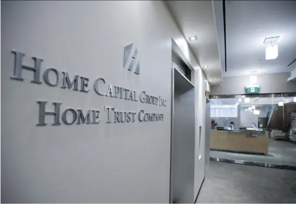  ?? PETER J. THOMPSON ?? Home Capital’s possible suitors are seen as most likely interested in buying the mortgage assets than the entire company.