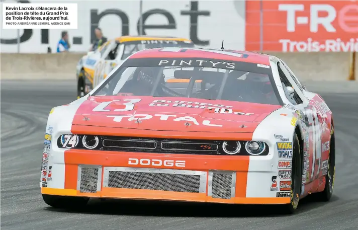  ??  ?? Kevin Lacroix s’élancera de la position de tête du Grand Prix de Trois-rivières, aujourd’hui.