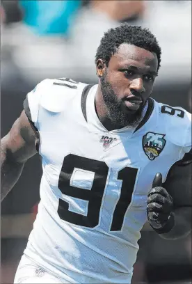  ?? Perry Knotts The Associated Press ?? Yannick Ngakoue, who just signed a two-year contract with the Raiders, is one of five players since 2016 to register 40+ sacks and 15+ forced fumbles.