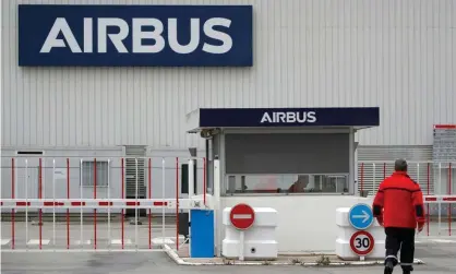  ?? Photograph: Stéphane Mahé/Reuters ?? Airbus has cut production by a third and furloughed thousands of staff.