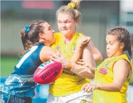  ?? ?? Nightcliff’s Jacqueline Anyon Smith finds herself under pressure.