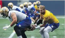  ?? KEVIN KING ?? Winnipeg Blue Bombers rookie quarterbac­k Chris Streveler beat out Alex Ross and Bryan Bennett to replace Matt Nichols in Week 1.