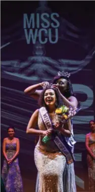  ?? SUBMITTED PHOTO ?? Chase Sanders is crowned Miss WCU.