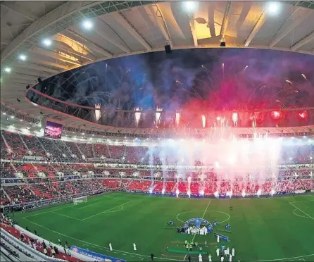  ??  ?? El estadio Internacio­nal Califa de Doha fue la sede de la final del Mundial en 2019.