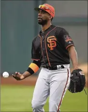  ?? BEN MARGOT / ASSOCIATED PRESS ?? The Giants’ Andrew McCutchen (shown at spring training Monday in Scottsdale, Ariz.) doesn’t plan to regrow those dreadlocks he cut off for charity.