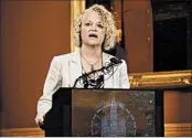  ?? SCOTT SOMMERDORF/THE SALT LAKE TRIBUNE ?? Salt Lake City Mayor Jackie Biskupski co-chairs two committees of mayors who are fighting climate change.