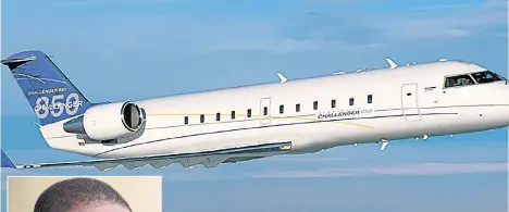  ??  ?? A Challenger jet similar to the one bought by Mozambique’s Filipe Nyusi, inset