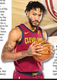  ?? | GETTY IMAGES ?? Former Bulls point guard Derrick Rose has never been the same after tearing the anterior cruciate ligament in his left knee in the playoffs in 2012. He has stepped away fromthe Cavaliers to decide if he wants to continue to play basketball.