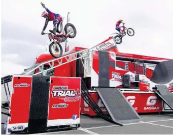  ??  ?? Les 24 et 25 mars, le public pourra découvrir les performanc­es sportives du moto trial show et vélo freestyle avec Julien Perret.