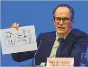  ?? HECTOR RETAMAL AFP VIA GETTY IMAGES ?? Peter Ben Embarek, leader of the WHO team, said his group will not recommend further investigat­ion into the possible links to the Wuhan lab.