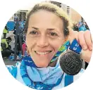  ??  ?? Voy a correr los 42K en Nueva York. ¿Mi meta? ¡Llegar! Si sobrevivo, quiero ver varias obras de Broadway con una amiga.” Romina Forlini