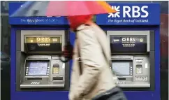  ??  ?? Lack of access: Scotland’s cash machines are vanishing