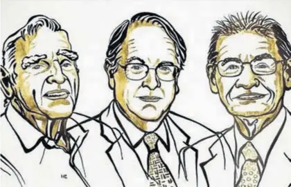  ?? EUROPA PRESS ?? Los tres ganadores del Nobel de Química.