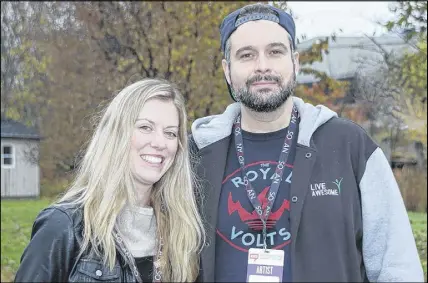  ?? LYNN CURWIN/TRURO NEWS ?? Shannon and Jon Landry have been attending Nova Scotia Music Week for several years. Shannon works with GroundSwel­l Music and Jon is a member of The Stanfields.