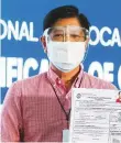  ?? AP ?? Ferdinand Marcos junior files his nomination papers.