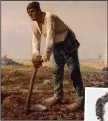  ??  ?? Sensation: Jean-Francois Millet’s Man With A Hoe and (inset) the artist in the 1860s