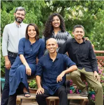 ??  ?? Founded in 2002, Studio Lotus is today led by (left to right) Sidhartha Talwar, Pankhuri Goel, Ambrish Arora, Asha Sairam and Ankur Choksi